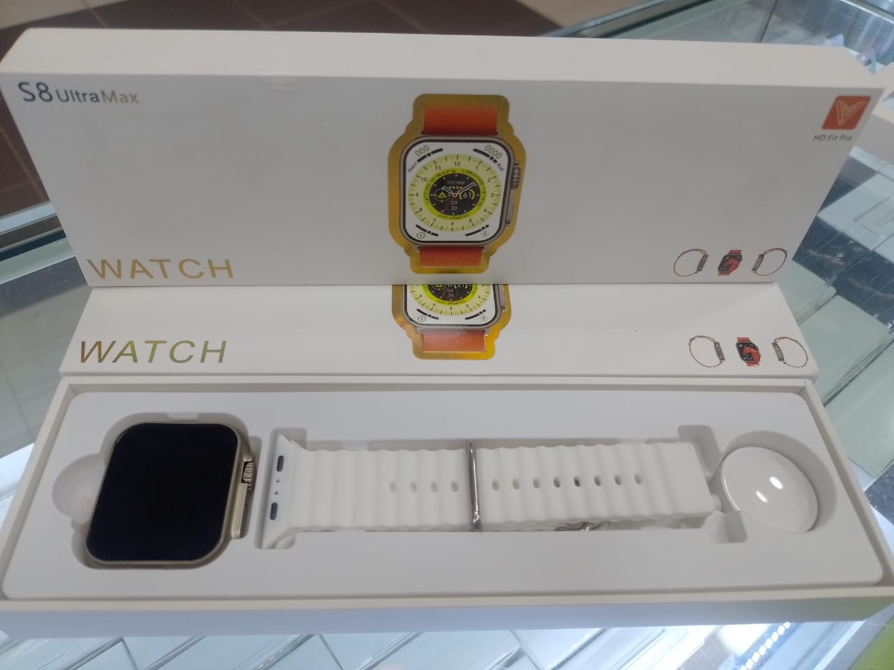 COMBO S8 ultra max + AIRPODS con pantalla digital