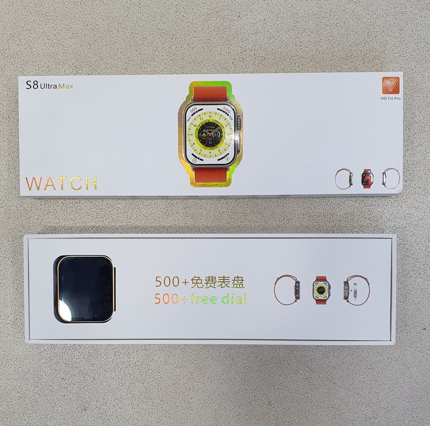 COMBO S8 ultra max + AIRPODS con pantalla digital
