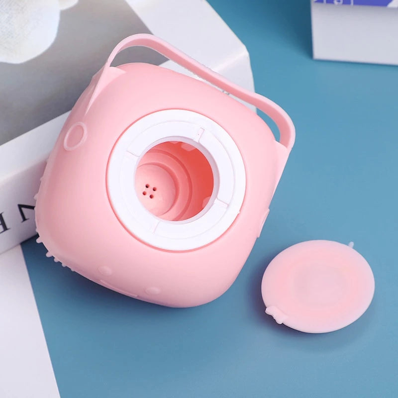 CEPILLO CORPORAL CON DISPENSADOR PARA MASCOTA