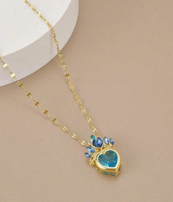 Collar "Corazón Princesa" en Acero Inoxidable