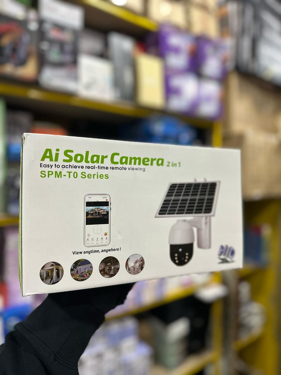 CAMARA DE SEGURIDAD CON PANEL SOLAR