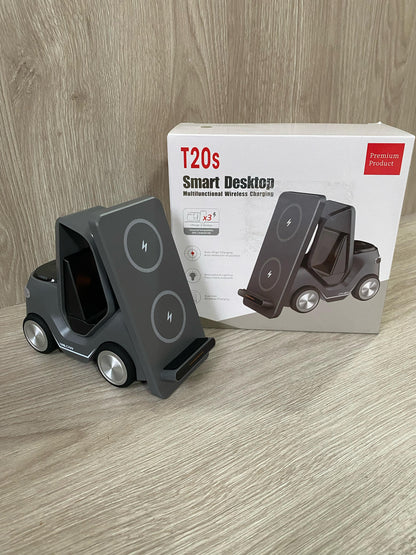 Cargador Inalambrico 3 en 1 montacargas