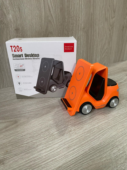 Cargador Inalambrico 3 en 1 montacargas