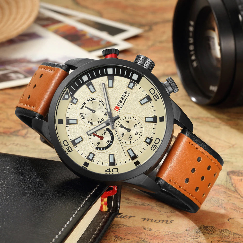 Reloj Curren 8250 Correa de cuero