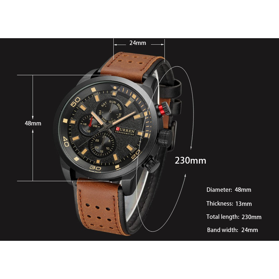 Reloj Curren 8250 Correa de cuero