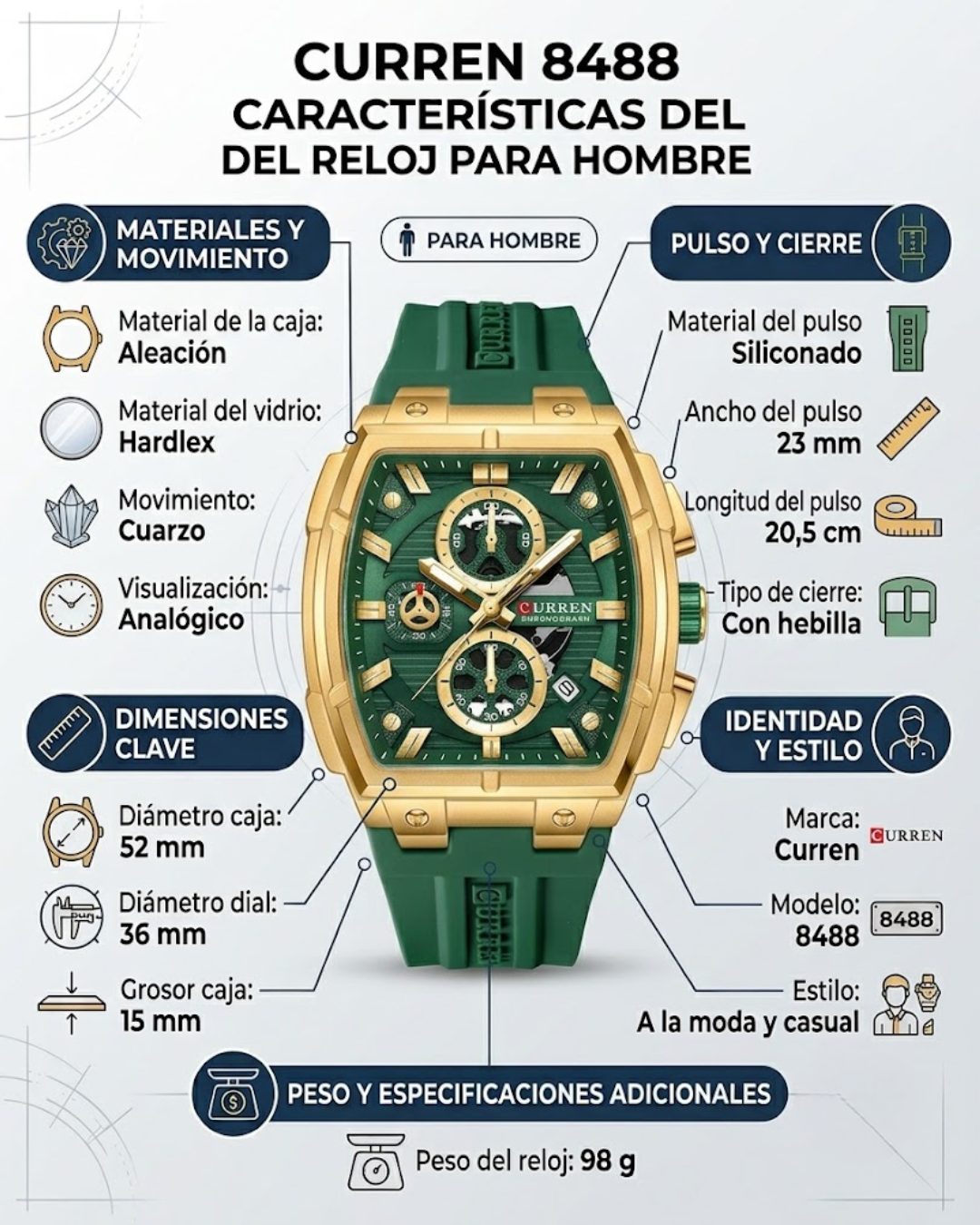 Reloj curren 8488
