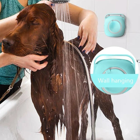 CEPILLO CORPORAL CON DISPENSADOR PARA MASCOTA