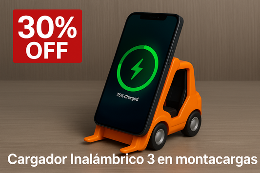 Cargador Inalambrico 3 en 1 montacargas