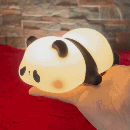 LAMPARA DE SILICONA DE PANDA LUZ LED 🐼