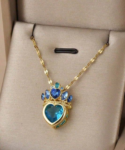 Collar "Corazón Princesa" en Acero Inoxidable