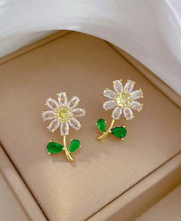 Set de Joyería "Jardín de Cristal" en Acero inoxidable