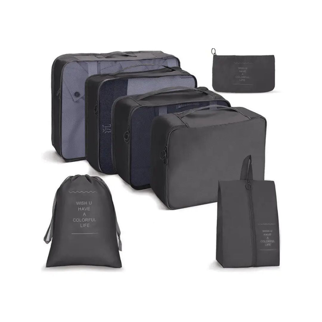 KIT DE BOLSAS VIAJERAS X 7 PIEZAS🧳
