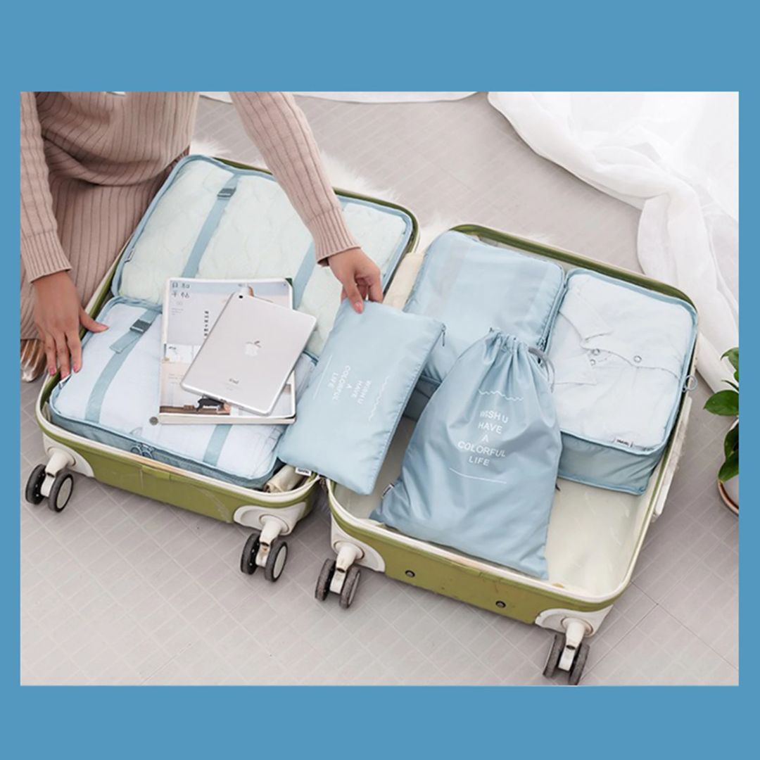 KIT DE BOLSAS VIAJERAS X 7 PIEZAS🧳