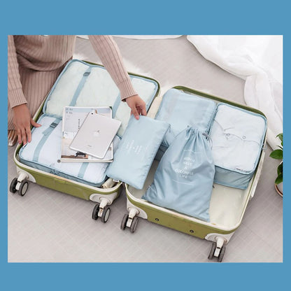 KIT DE BOLSAS VIAJERAS X 7 PIEZAS🧳