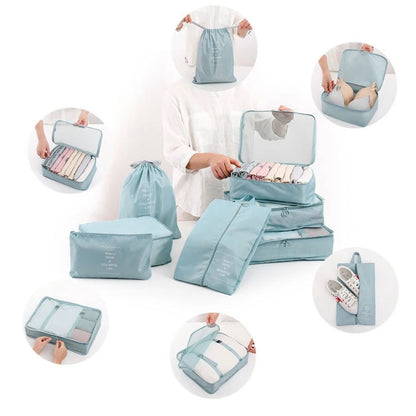 KIT DE BOLSAS VIAJERAS X 7 PIEZAS🧳