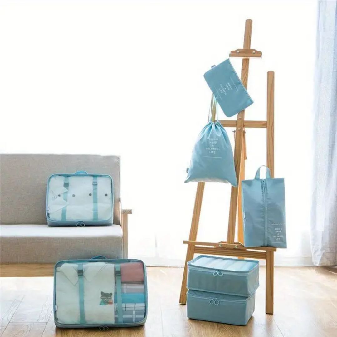 KIT DE BOLSAS VIAJERAS X 7 PIEZAS🧳