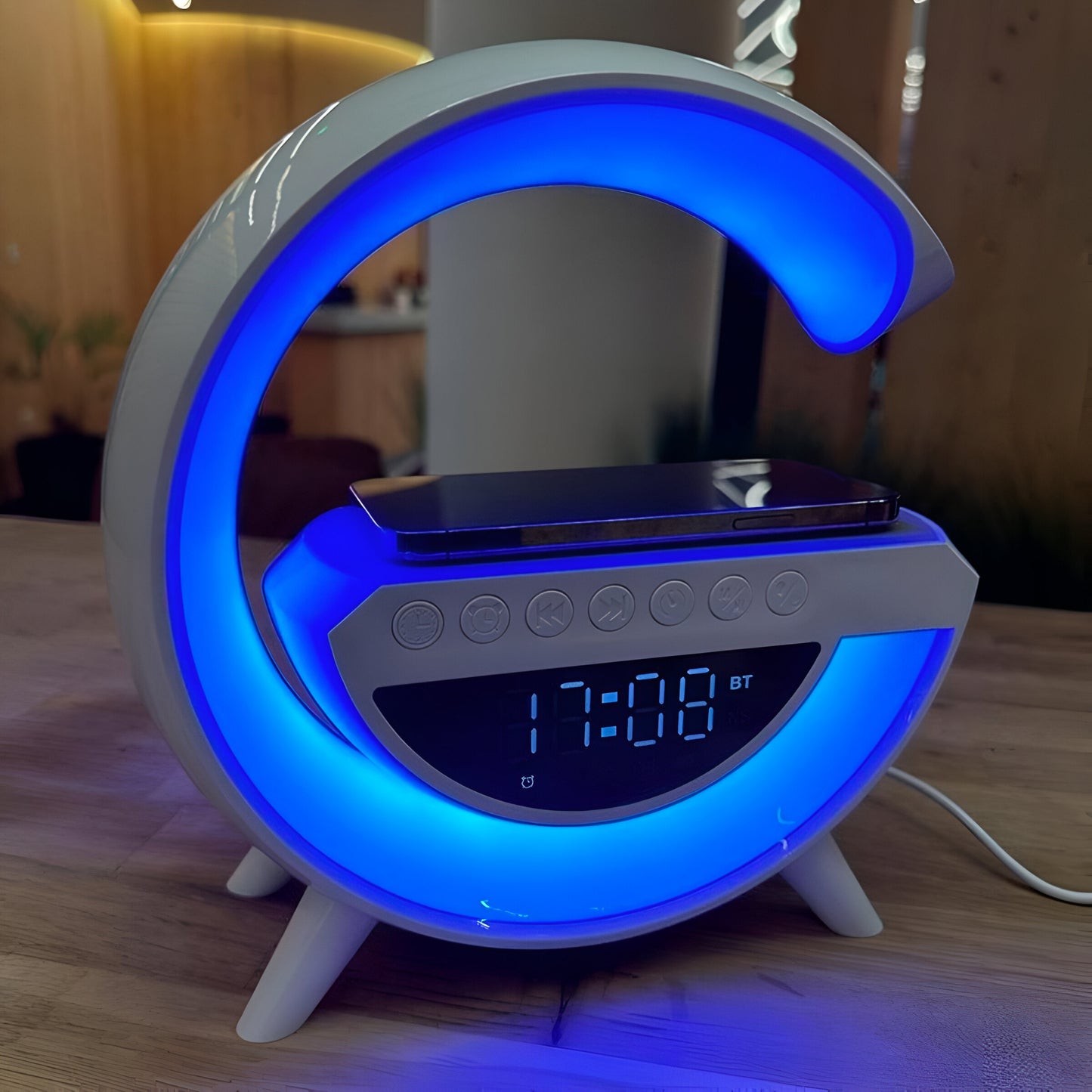 PARLANTE G CARGA INALAMBRICA RELOJ⏰