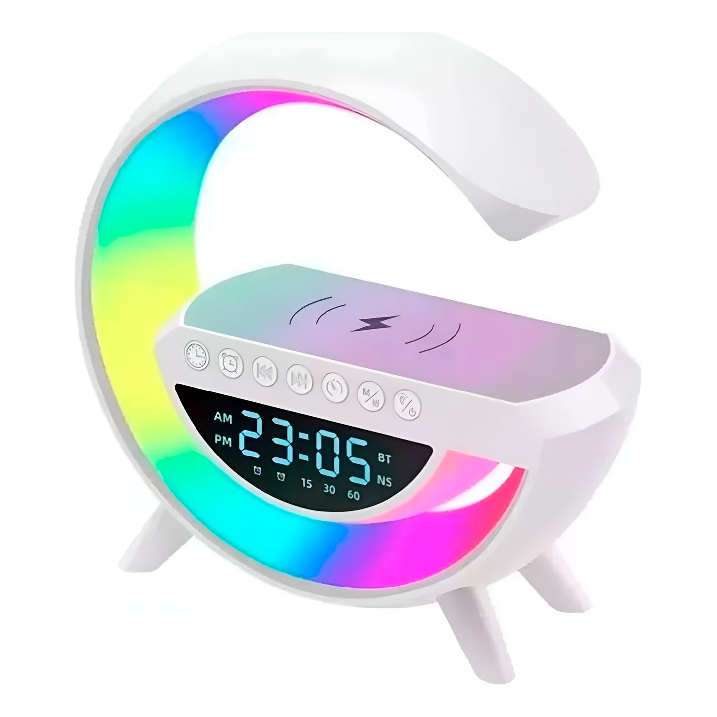 PARLANTE G CARGA INALAMBRICA RELOJ⏰