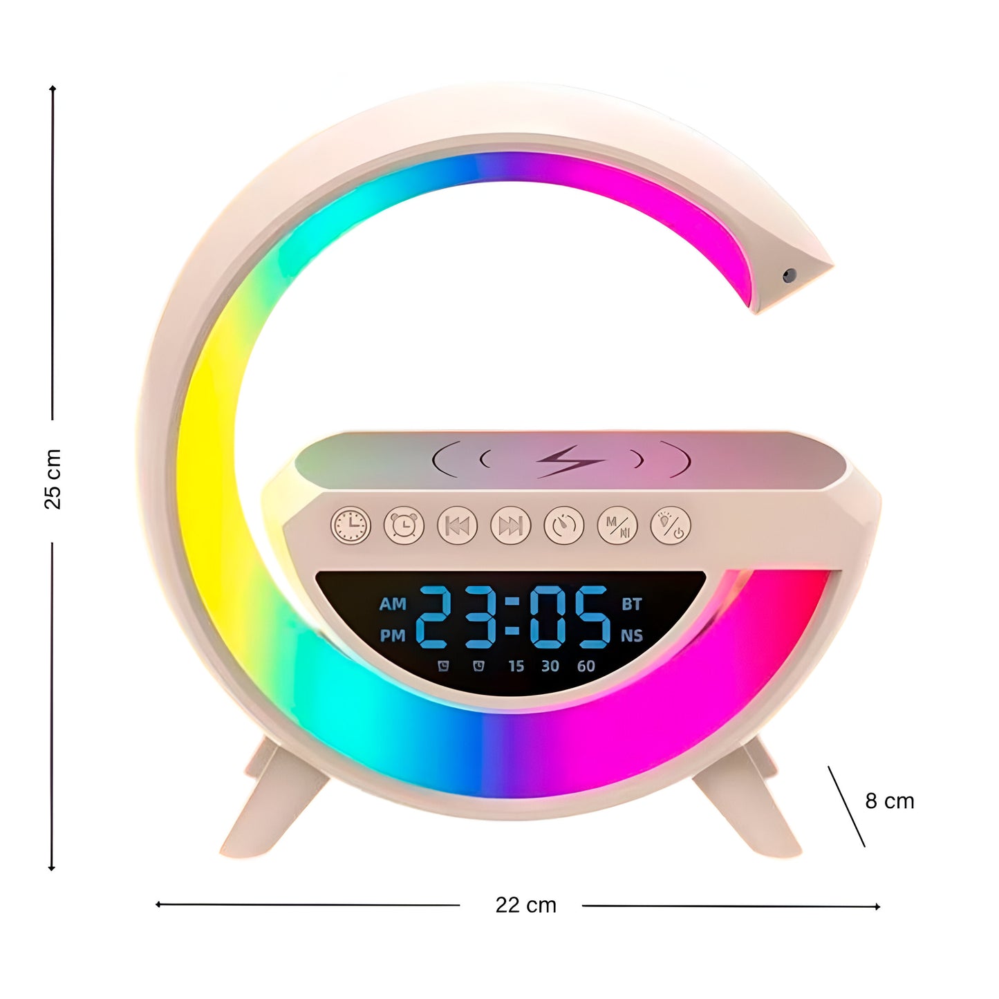 PARLANTE G CARGA INALAMBRICA RELOJ⏰