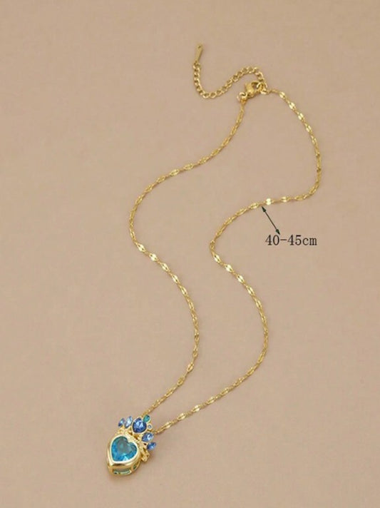 Collar "Corazón Princesa" en Acero Inoxidable