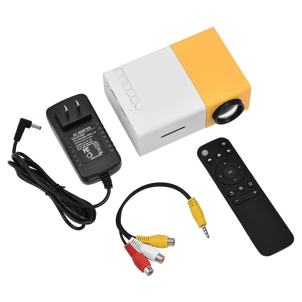 MINI PROYECTOR LED VIDEO BEAM 600 📽️ LUMENES YG 300 HDMI USB AV