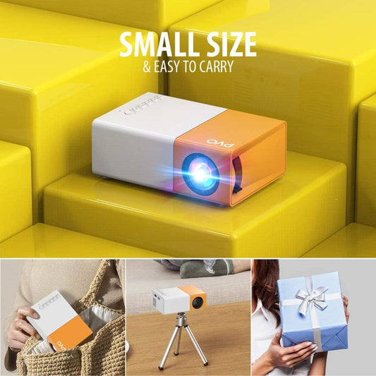 MINI PROYECTOR LED VIDEO BEAM 600 📽️ LUMENES YG 300 HDMI USB AV