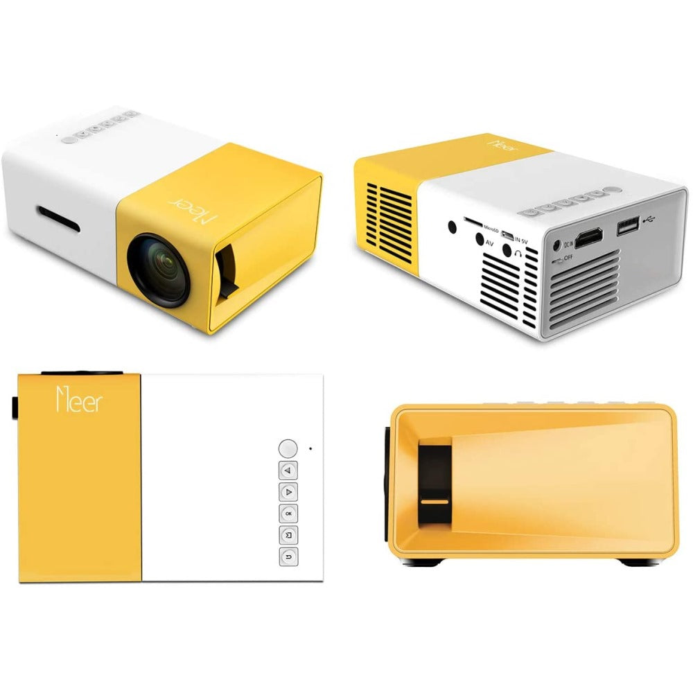 MINI PROYECTOR LED VIDEO BEAM 600 📽️ LUMENES YG 300 HDMI USB AV