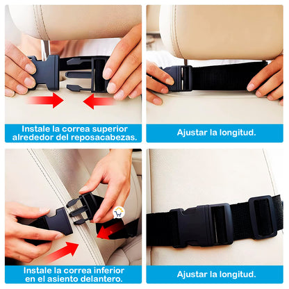 ORGANIZADOR DE ASIENTO TRASERO + SOPORTE PARA TABLET COCHE🚘