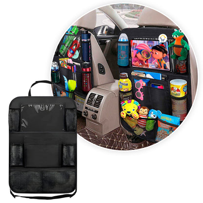 ORGANIZADOR DE ASIENTO TRASERO + SOPORTE PARA TABLET COCHE🚘