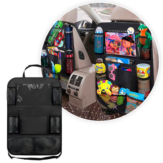ORGANIZADOR DE ASIENTO TRASERO + SOPORTE PARA TABLET COCHE🚘
