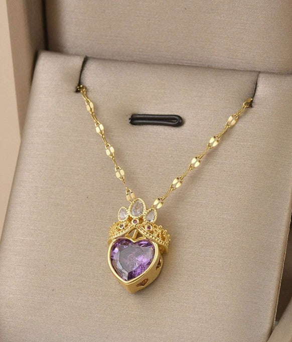 Collar "Corazón Real" en Acero Inoxidable