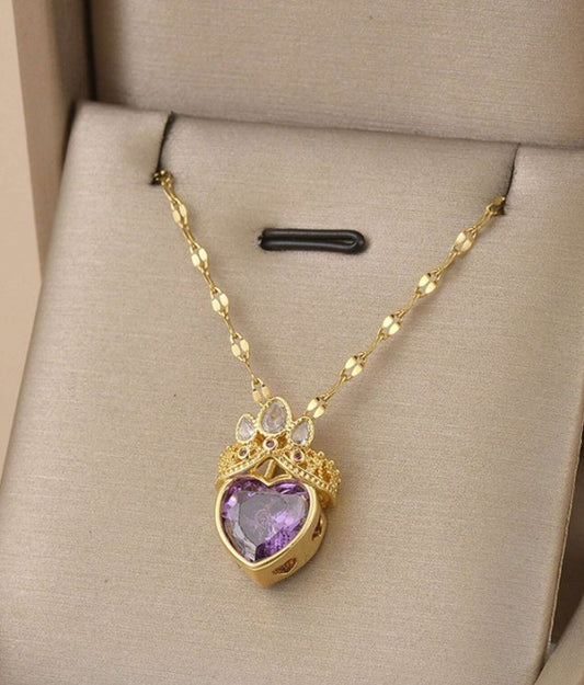 Collar "Corazón Real" en Acero Inoxidable